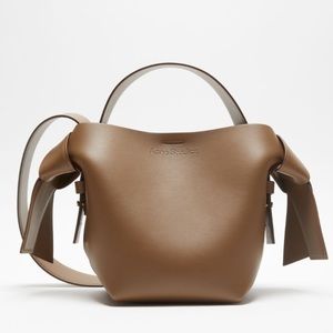Acne Studios Mini Musubi Shoulder Bag Camel Brown